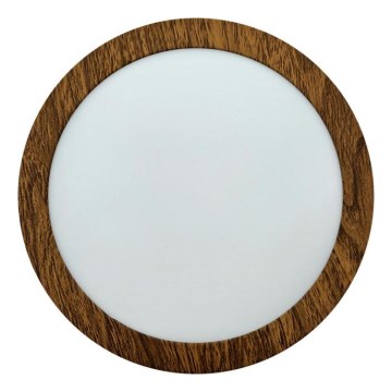 LED Stropní svítidlo RING LED/12W/230V 4200K pr. 16 cm hnědá