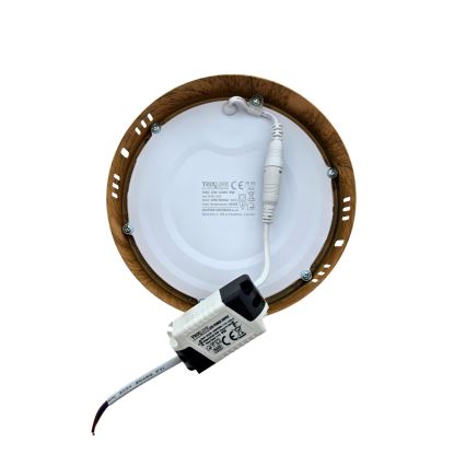 LED Stropní svítidlo RING LED/12W/230V 4200K pr. 16 cm hnědá