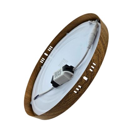 LED Stropní svítidlo RING LED/24W/230V 4200K pr. 28,5 cm hnědá