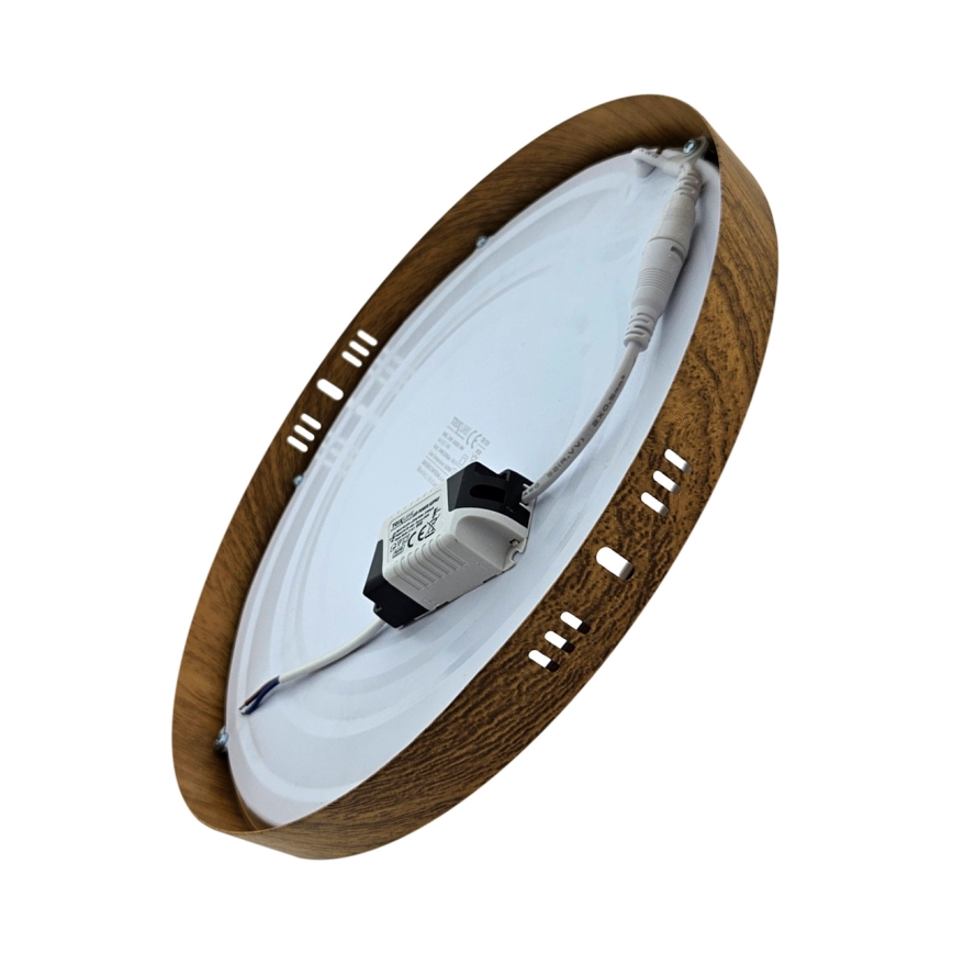 LED Stropní svítidlo RING LED/24W/230V 4200K pr. 28,5 cm hnědá