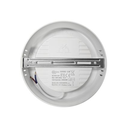 LED Stropní svítidlo ROUND LED/12W/230V 4000K pr. 16,7 cm bílá