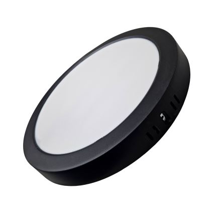 LED Stropní svítidlo ROUND LED/24W/230V 4000K pr. 28,8 cm černá