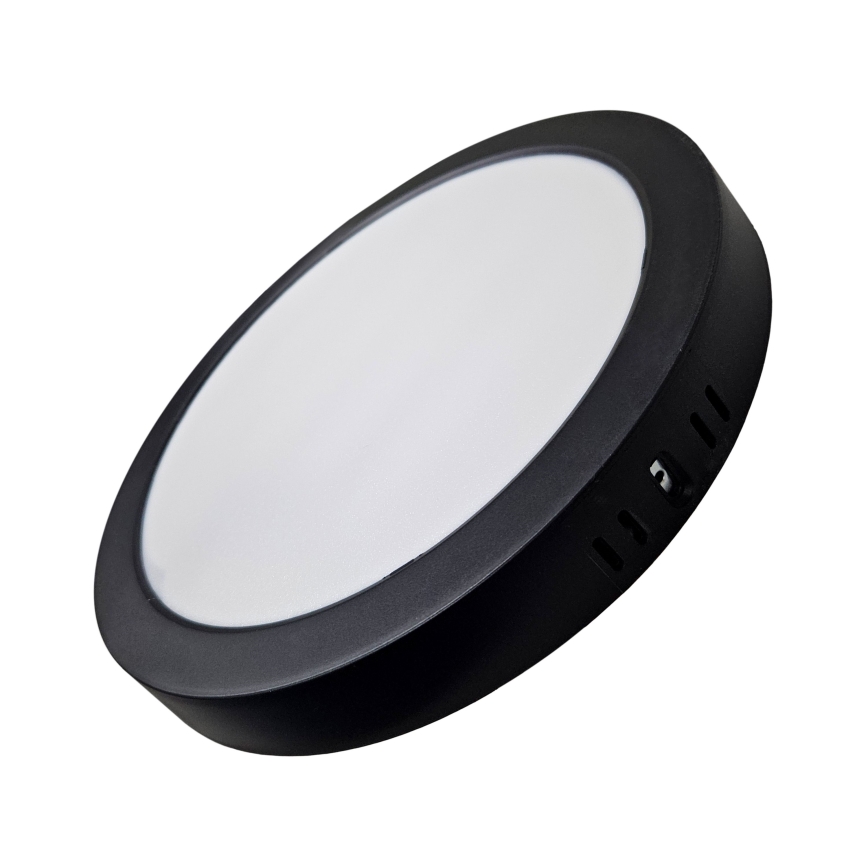 LED Stropní svítidlo ROUND LED/24W/230V 4000K pr. 28,8 cm černá