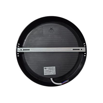 LED Stropní svítidlo ROUND LED/24W/230V 4000K pr. 28,8 cm černá