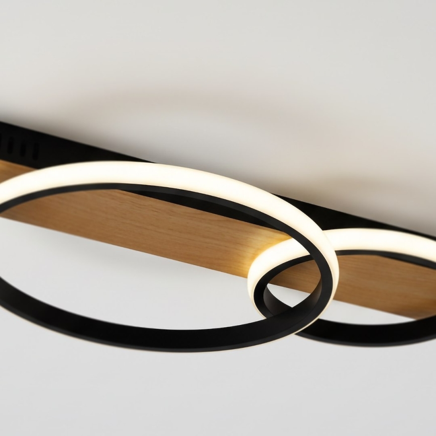 LED Stropní svítidlo ROWENA LED/14W/230V černá/hnědá