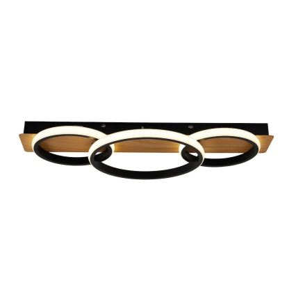 LED Stropní svítidlo ROWENA LED/18W/230V černá/hnědá