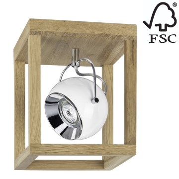 LED Stropní svítidlo ROY 1xGU10/5W/230V matný dub – FSC certifikováno