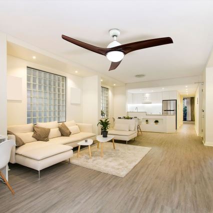 LED Stropní svítidlo s ventilátorem LED/15W/230V 3000/4000/6400K + dálkové ovládání