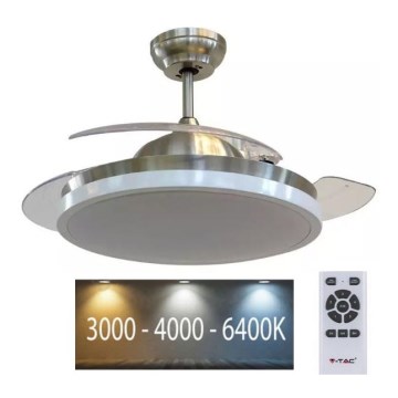 LED Stropní svítidlo s ventilátorem LED/30W/230V 3000/4000/6400K + dálkové ovládání