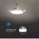 LED Stropní svítidlo s ventilátorem LED/30W/230V 3000/4000/6400K + dálkové ovládání