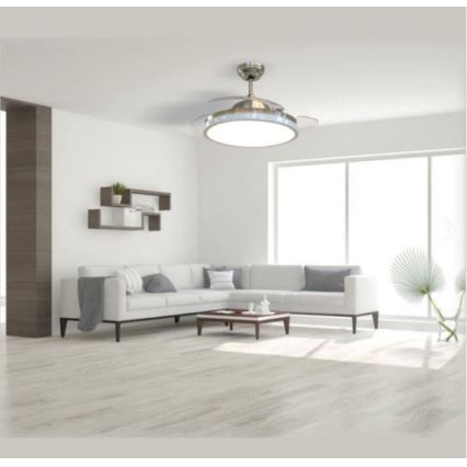 LED Stropní svítidlo s ventilátorem LED/30W/230V 3000/4000/6400K + dálkové ovládání