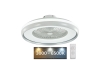 LED Stropní svítidlo s ventilátorem LED/32W/230V 3000/4000/6500K šedá+ dálkové ovládání