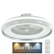 LED Stropní svítidlo s ventilátorem LED/32W/230V 3000-6500K šedá + DO