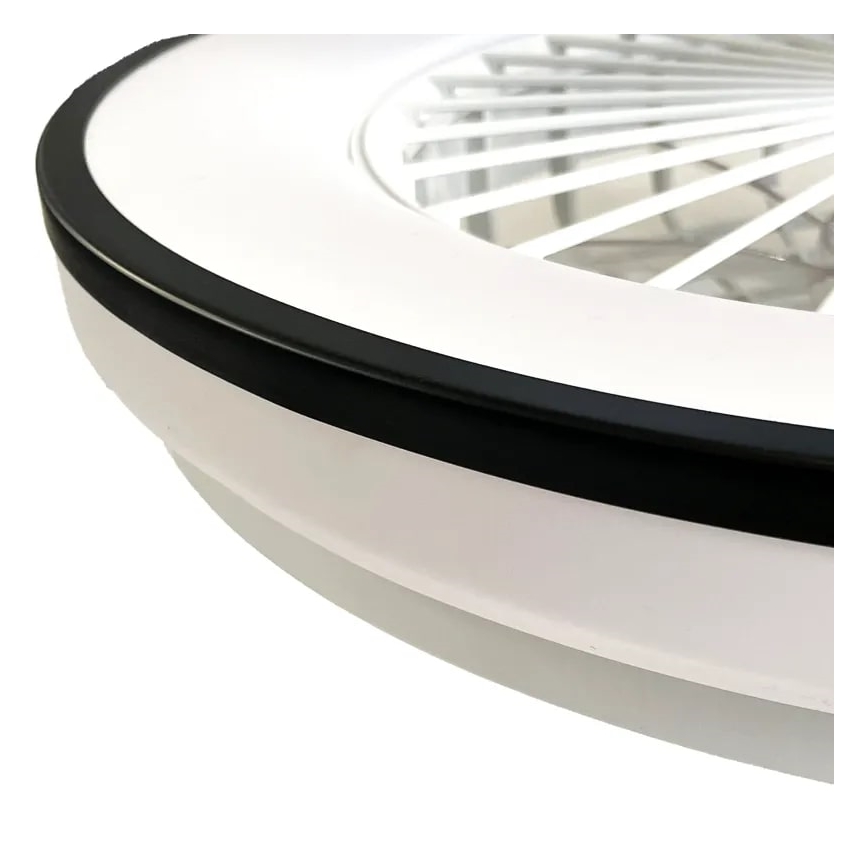 LED Stmívatelné stropní svítidlo s ventilátorem OPAL LED/48W/230V 3000-6500K + dálkové ovládání