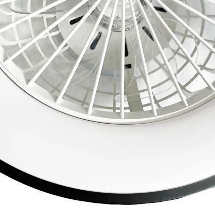 LED Stmívatelné stropní svítidlo s ventilátorem OPAL LED/48W/230V 3000-6500K + dálkové ovládání