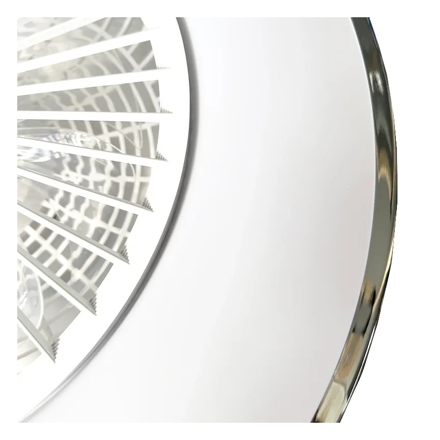 LED Stmívatelné stropní svítidlo s ventilátorem OPAL LED/72W/230V 3000-6500K + dálkové ovládání