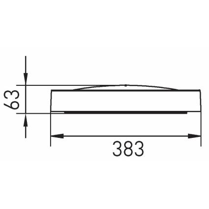 LED Stropní svítidlo SAMER LED/24W/230V 4000K