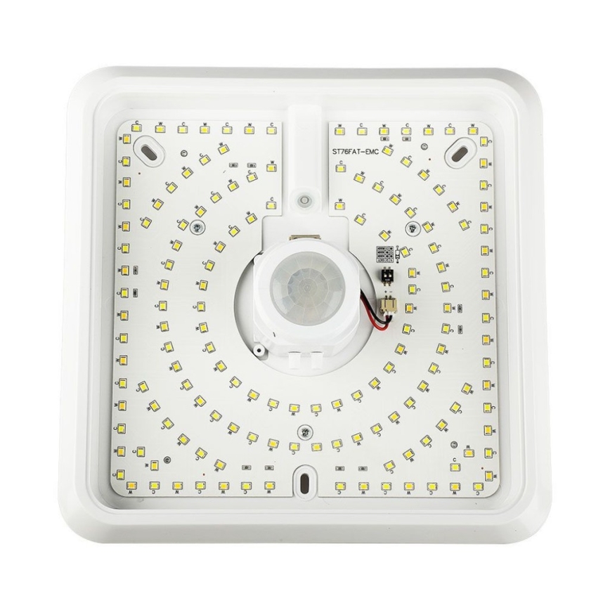 LED Stropní svítidlo se senzorem SAMSUNG CHIP LED/12W/230V 3000/4000/6000K 25x25 cm bílá