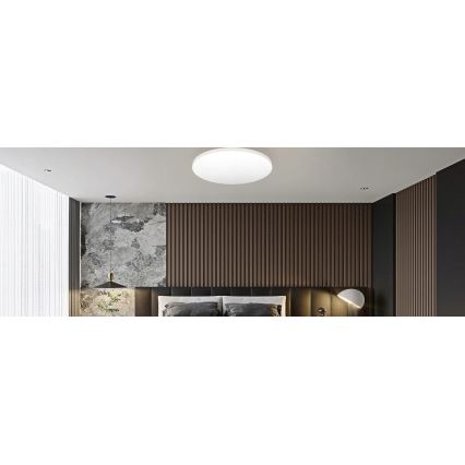 LED Stropní svítidlo se senzorem pohybu a soumraku LED/24W/230V 4000K pr. 32,5 cm bílá
