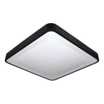 LED Stropní svítidlo se senzorem pohybu a soumraku WILTON LED/24W/230V 4000K 33x33 cm černá