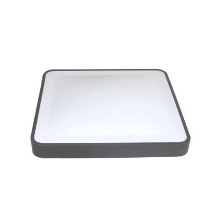 LED Stropní svítidlo se senzorem pohybu a soumraku WILTON LED/24W/230V 4000K 33x33 cm antracit