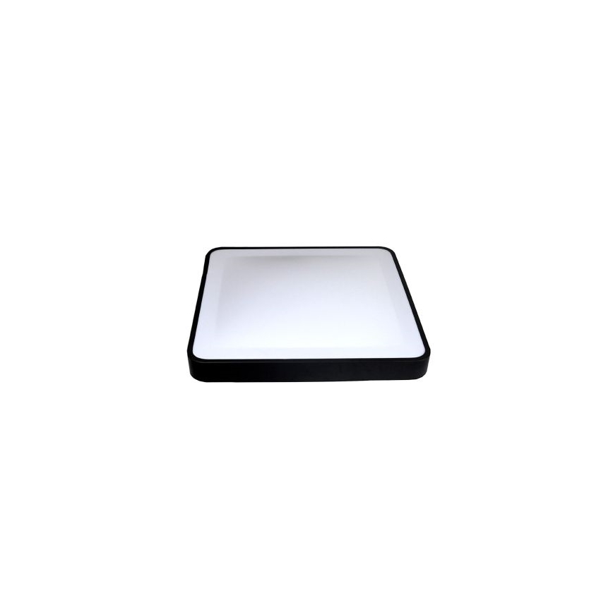LED Stropní svítidlo se senzorem pohybu a soumraku WILTON LED/24W/230V 4000K 33x33 cm černá