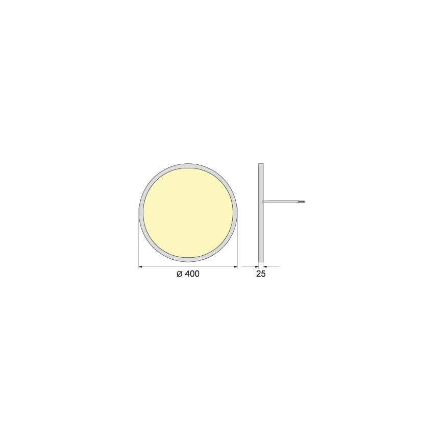 LED Stropní svítidlo SIMEN LED/32W/230V 4000K IP40 pr. 40 cm bílá UGR19