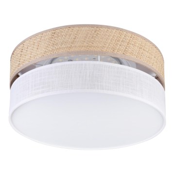 LED Stropní svítidlo SIRJA BOHO LED/20W/230V 4000K pr. 35 cm béžová/bílá
