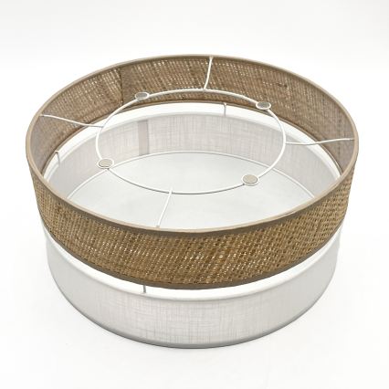 LED Stropní svítidlo SIRJA BOHO LED/20W/230V 4000K pr. 35 cm béžová/bílá