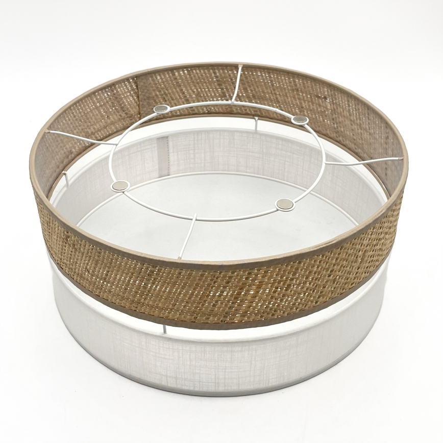 LED Stropní svítidlo SIRJA BOHO LED/20W/230V 4000K pr. 35 cm béžová/bílá