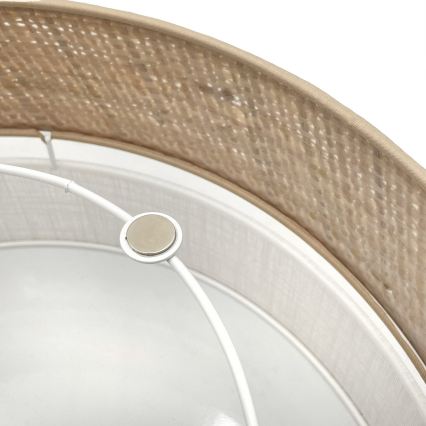 LED Stropní svítidlo SIRJA BOHO LED/20W/230V 4000K pr. 35 cm béžová/bílá