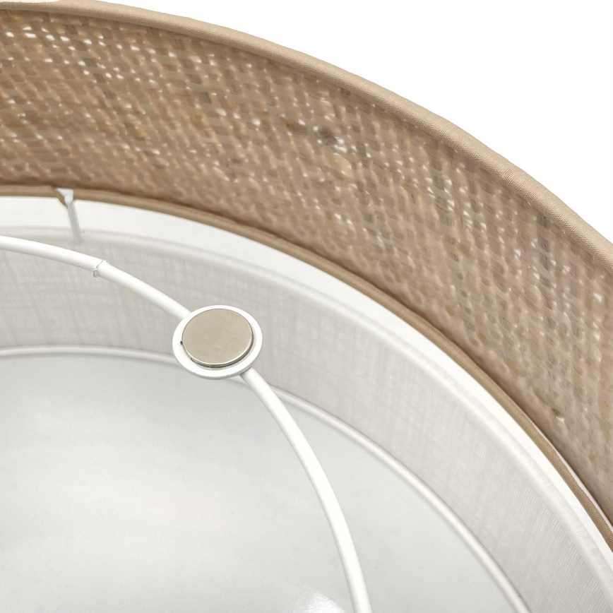 LED Stropní svítidlo SIRJA BOHO LED/20W/230V 4000K pr. 35 cm béžová/bílá