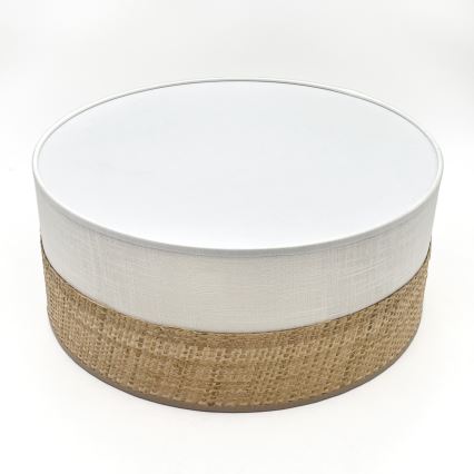 LED Stropní svítidlo SIRJA BOHO LED/20W/230V 4000K pr. 35 cm béžová/bílá