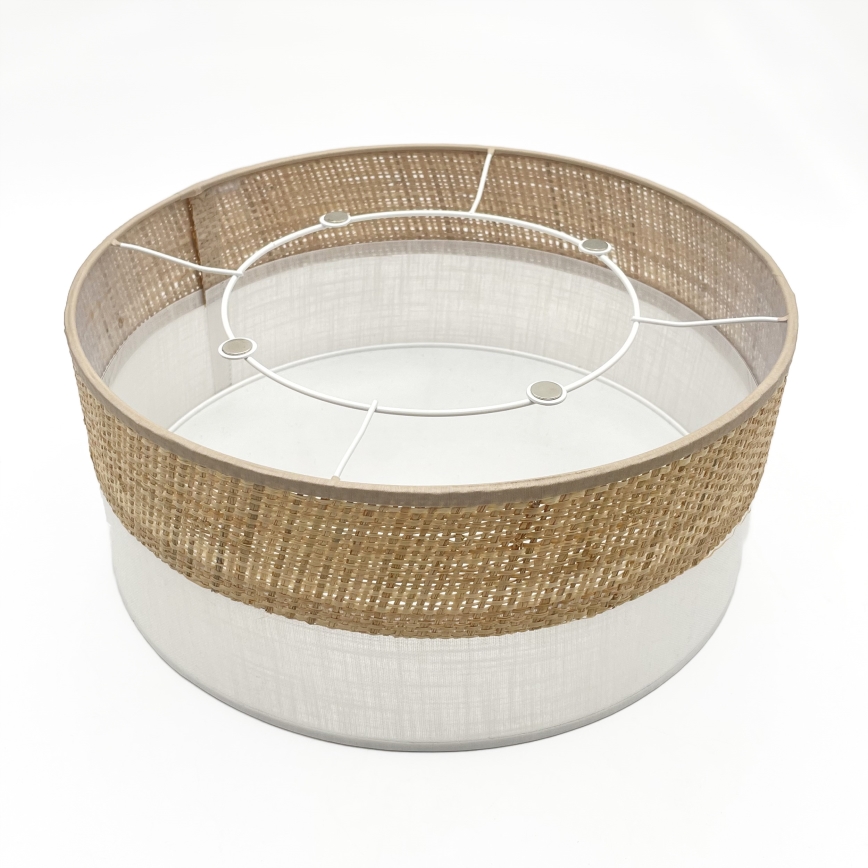 LED Stropní svítidlo SIRJA BOHO LED/20W/230V 4000K pr. 35 cm béžová/bílá