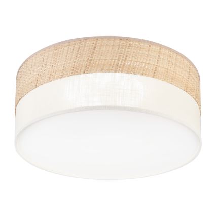 LED Stropní svítidlo SIRJA BOHO LED/20W/230V 4000K pr. 35 cm béžová/krémová