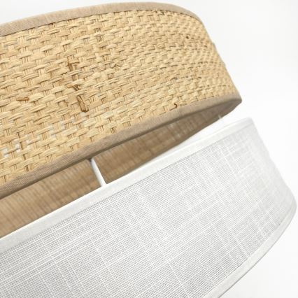 LED Stropní svítidlo SIRJA BOHO LED/36W/230V 4000K pr. 45 cm béžová/bílá