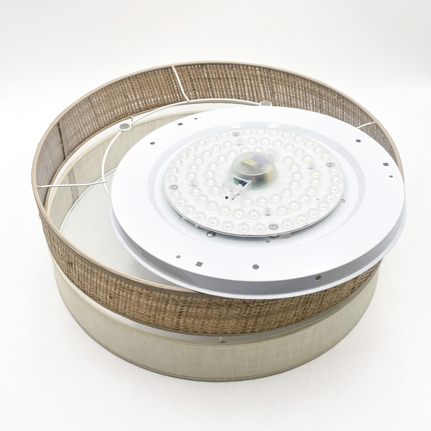 LED Stropní svítidlo SIRJA BOHO LED/36W/230V 4000K pr. 45 cm béžová/krémová