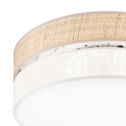 LED Stropní svítidlo SIRJA BOHO LED/36W/230V 4000K pr. 45 cm béžová/krémová