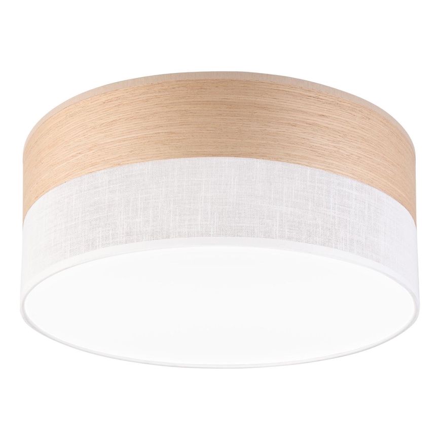 LED Stropní svítidlo SIRJA WOOD LED/20W/230V pr. 35 cm bílá/dub