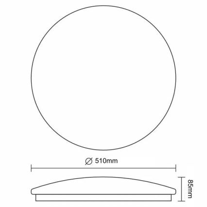 LED Stmívatelné stropní svítidlo STAR LED/48W/230V 3000-6500K + dálkové ovládání