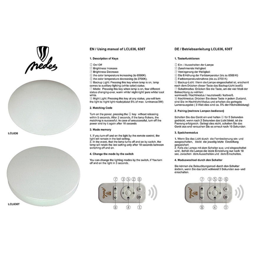 Nedes LCL 636T - LED Stropní stmívatelné svítidlo STARS LED/65W/230V