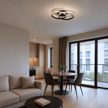 LED Stropní svítidlo TITANO LED/12W/230V černá