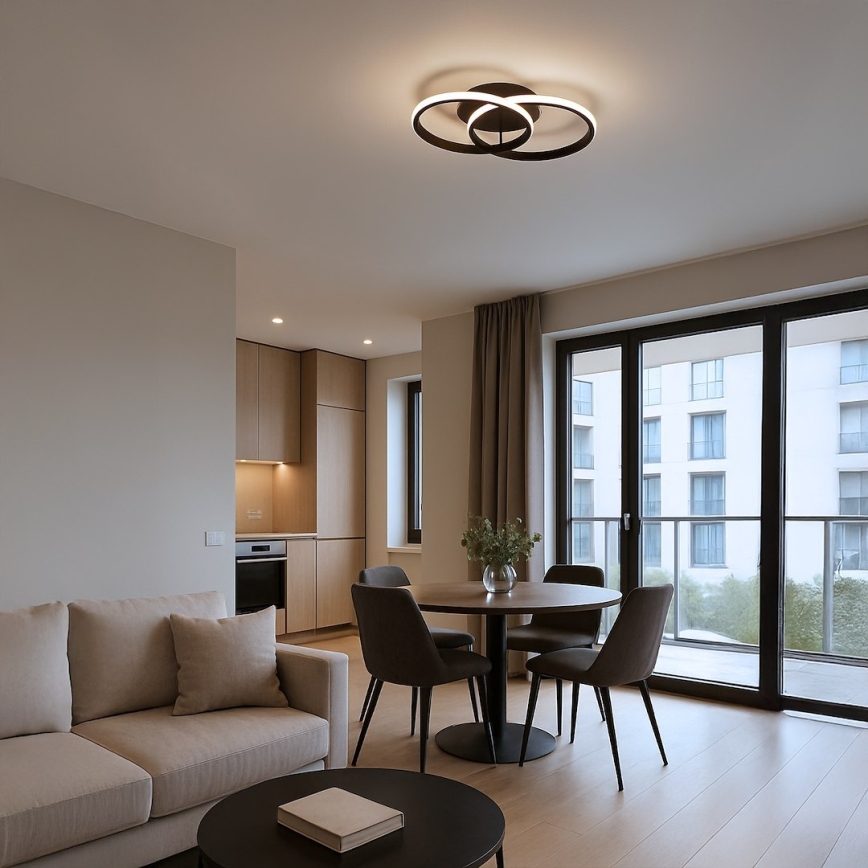 LED Stropní svítidlo TITANO LED/12W/230V černá