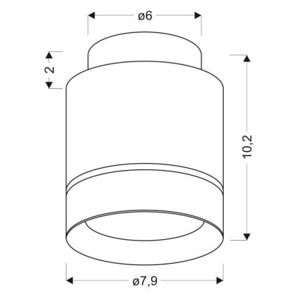 LED Stropní svítidlo TUBA LED/12W/230V