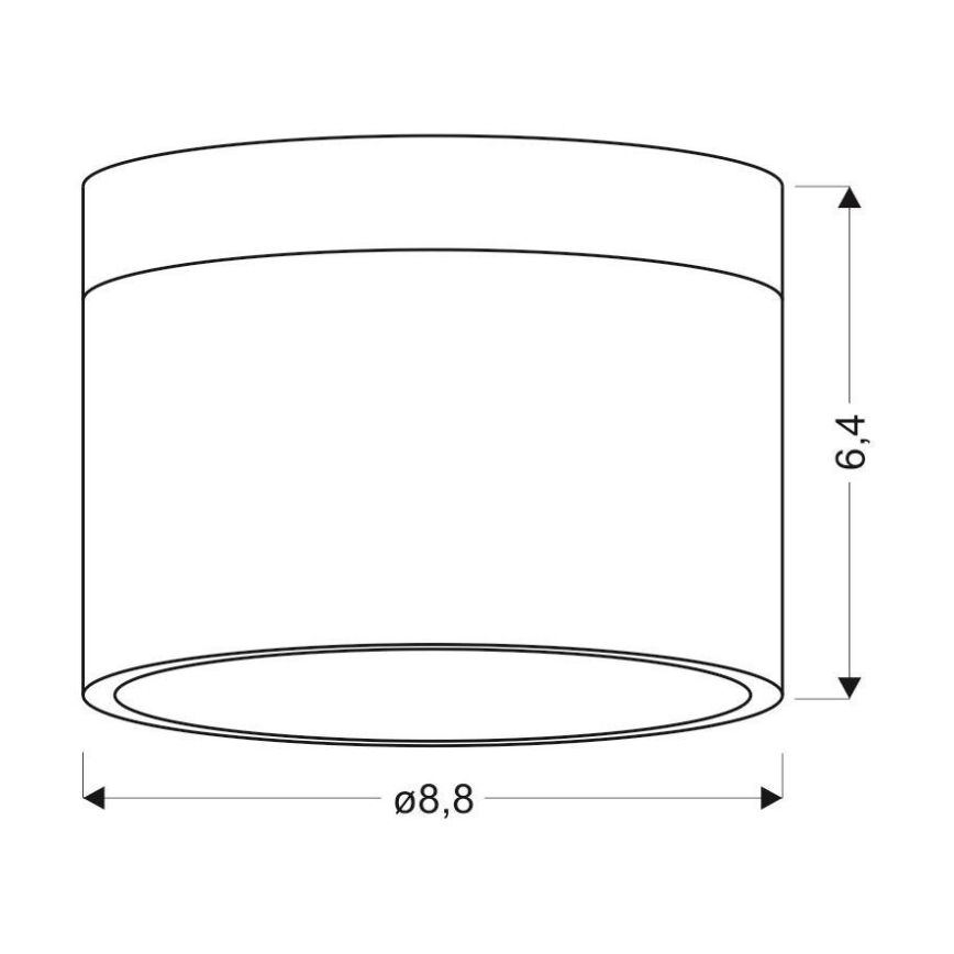 LED Stropní svítidlo TUBA LED/9W/230V bílá/béžová