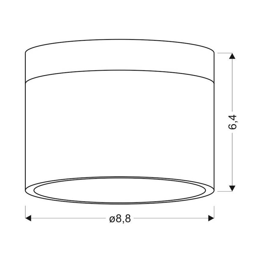 LED Stropní svítidlo TUBA LED/9W/230V bílá/béžová