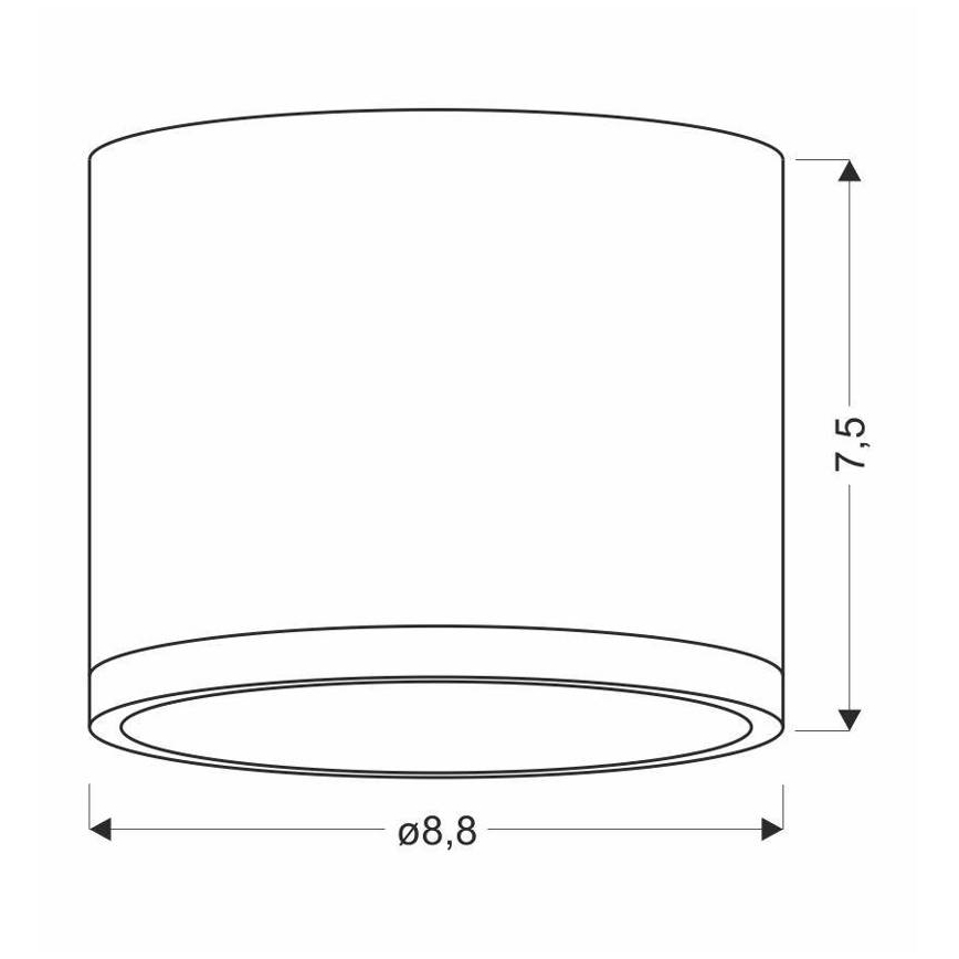 LED Stropní svítidlo TUBA LED/9W/230V