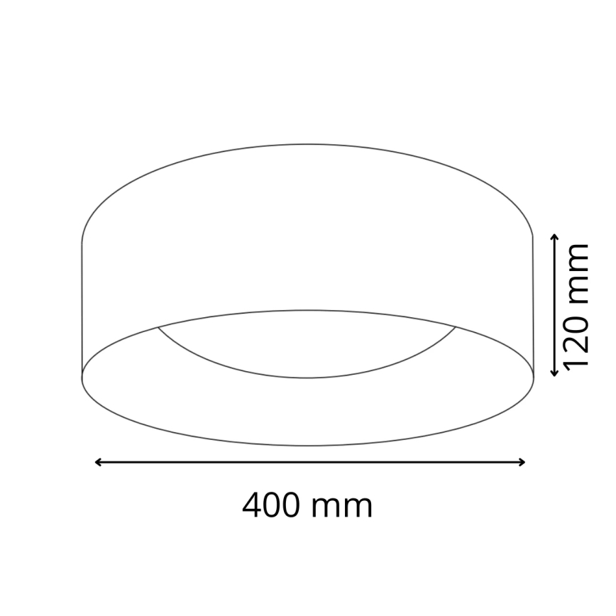 LED Stropní svítidlo TULUZA LED/24W/230V pr. 40 cm bílá