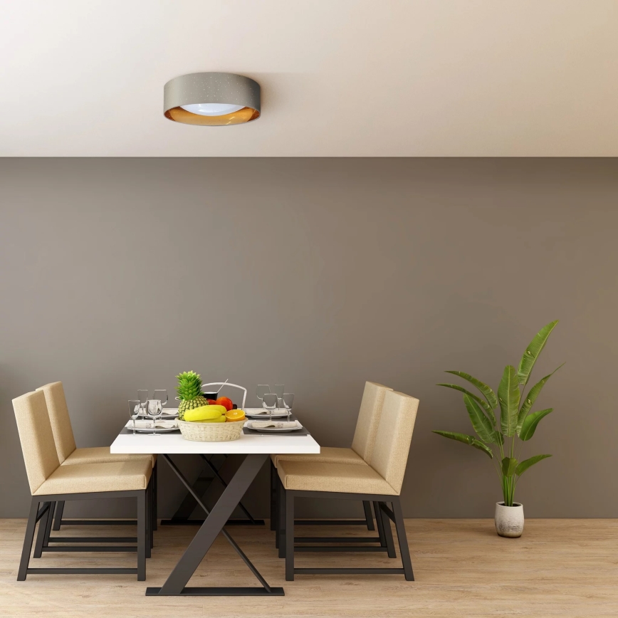 LED Stropní svítidlo TULUZA LED/24W/230V pr. 40 cm hnědá