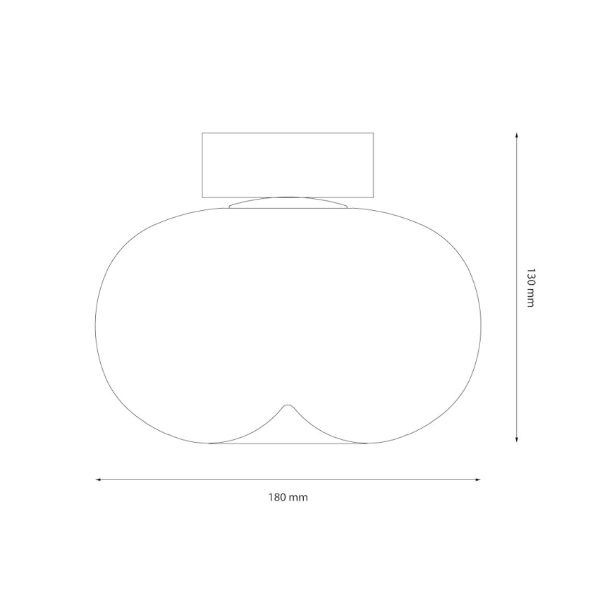 LED Stropní svítidlo VASO LED/4W/230V pr. 18 cm zlatá/kouřová